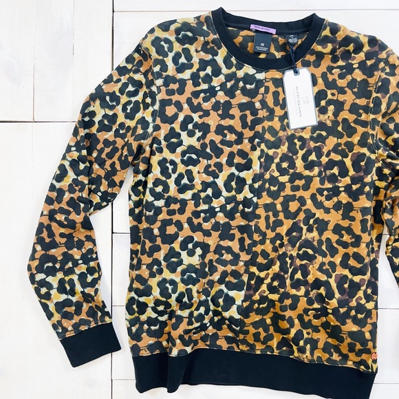 Scotch & Soda Other - Scotch & Soda “Wake Up Call” BLeopardAUW Print Crewneck
